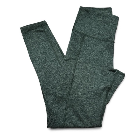 aerie Pants - Aerie Women’s High-Rise Heather Hunter Green Activewear Yoga Leggings — SMALL